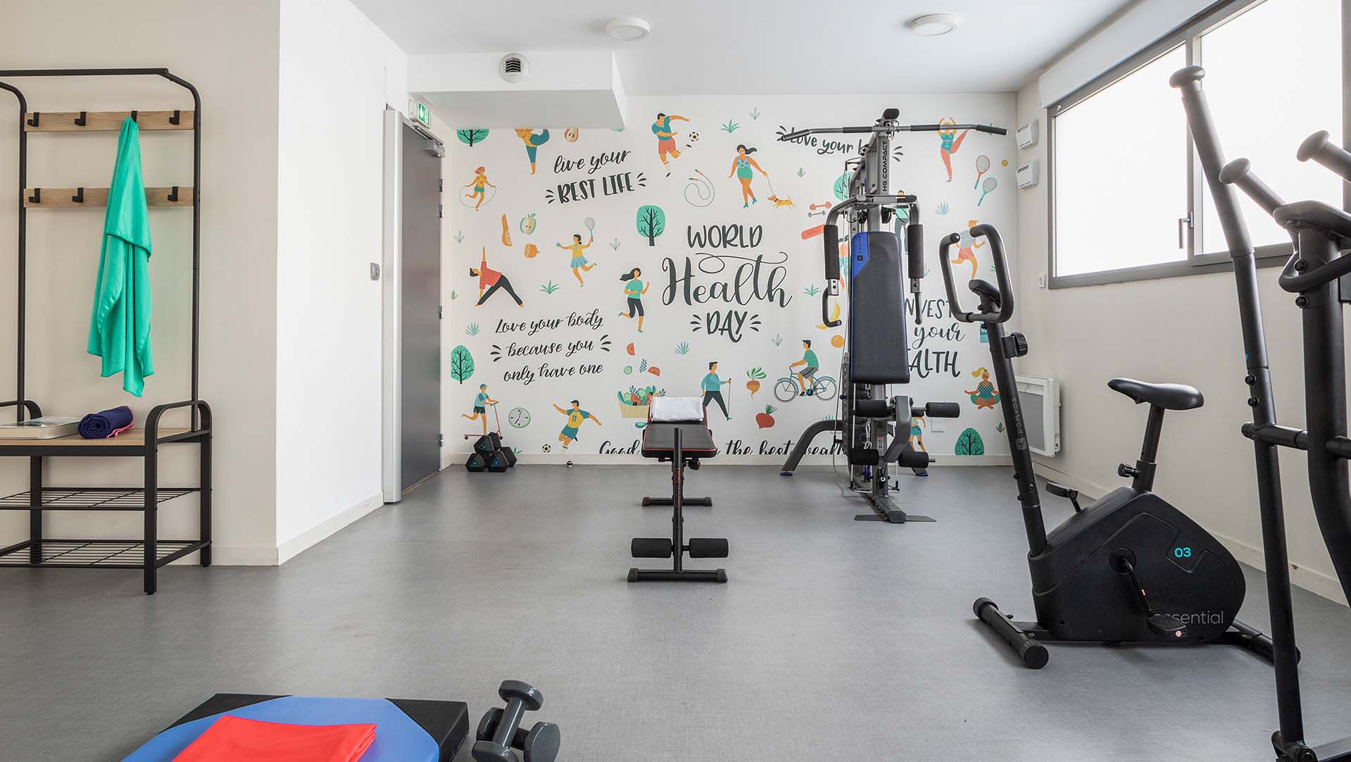 Salle de sport résidence étudiante Rennes